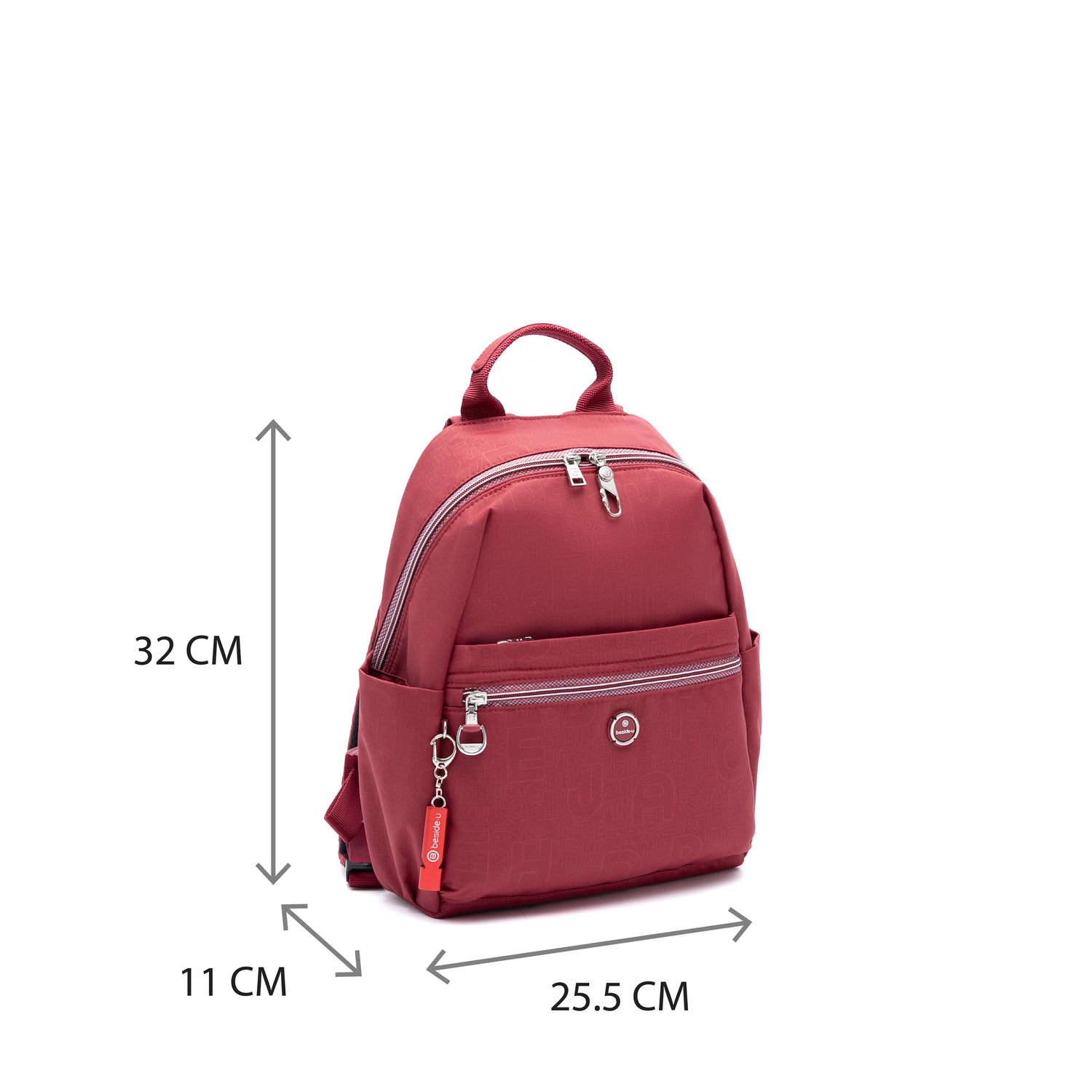 BFY2504-214 Paragon Dark Red Backpack Size