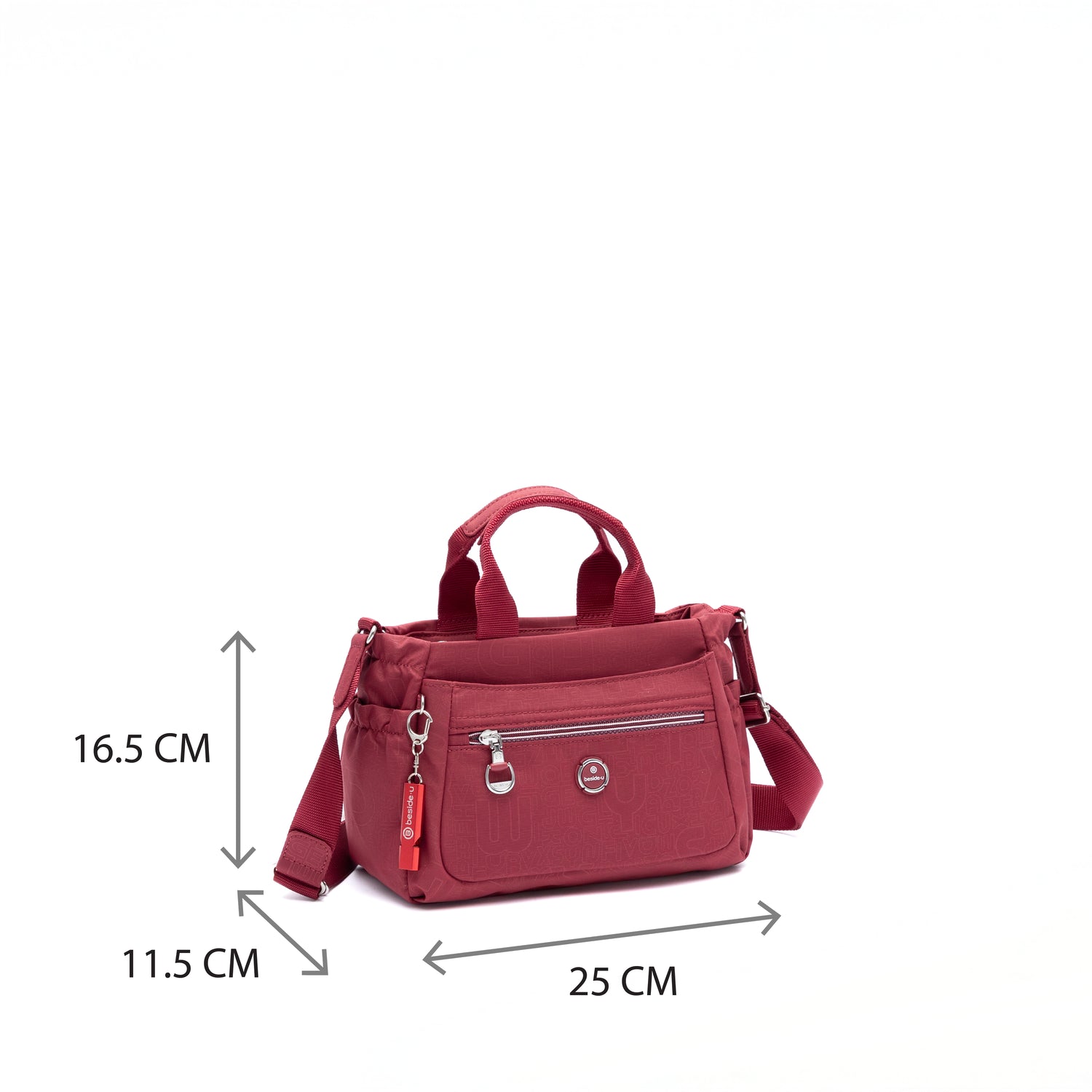 BFY2514-214 Novelty Dark Red Satchel Size