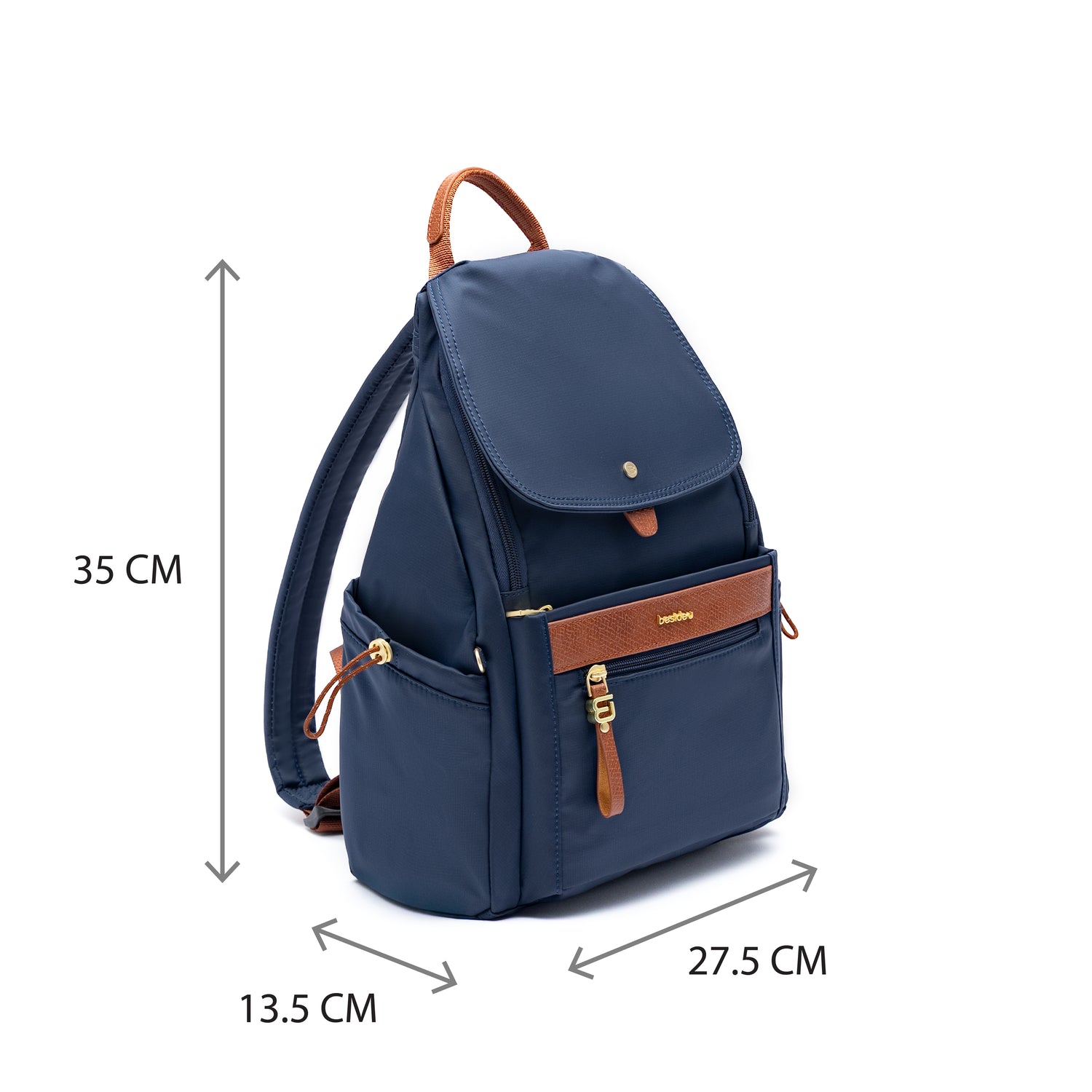 BNE2404-3D2 Gather Mood Blue Backpack Size
