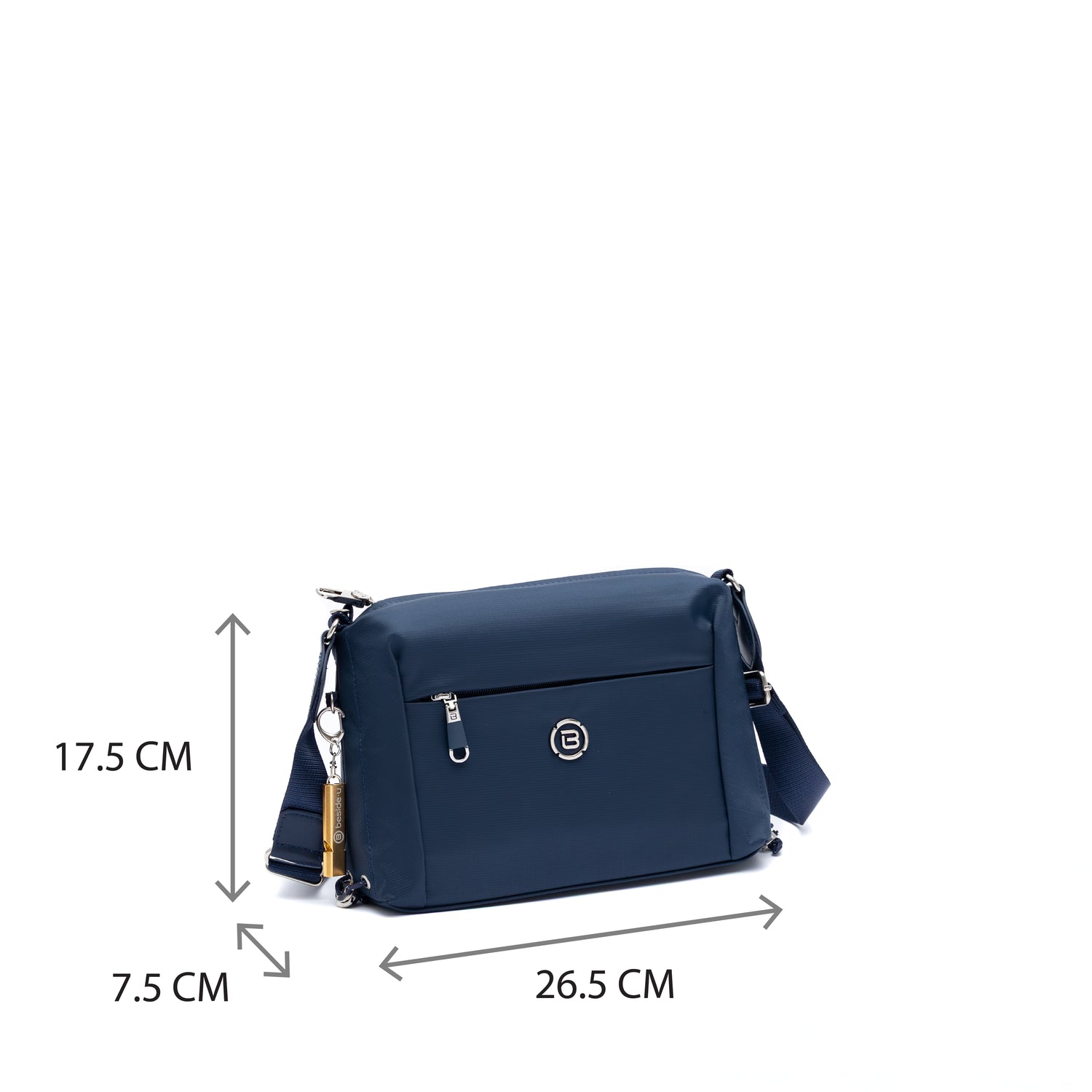 BNU2420S-3D2 Apple Mood Blue Crossbody Size