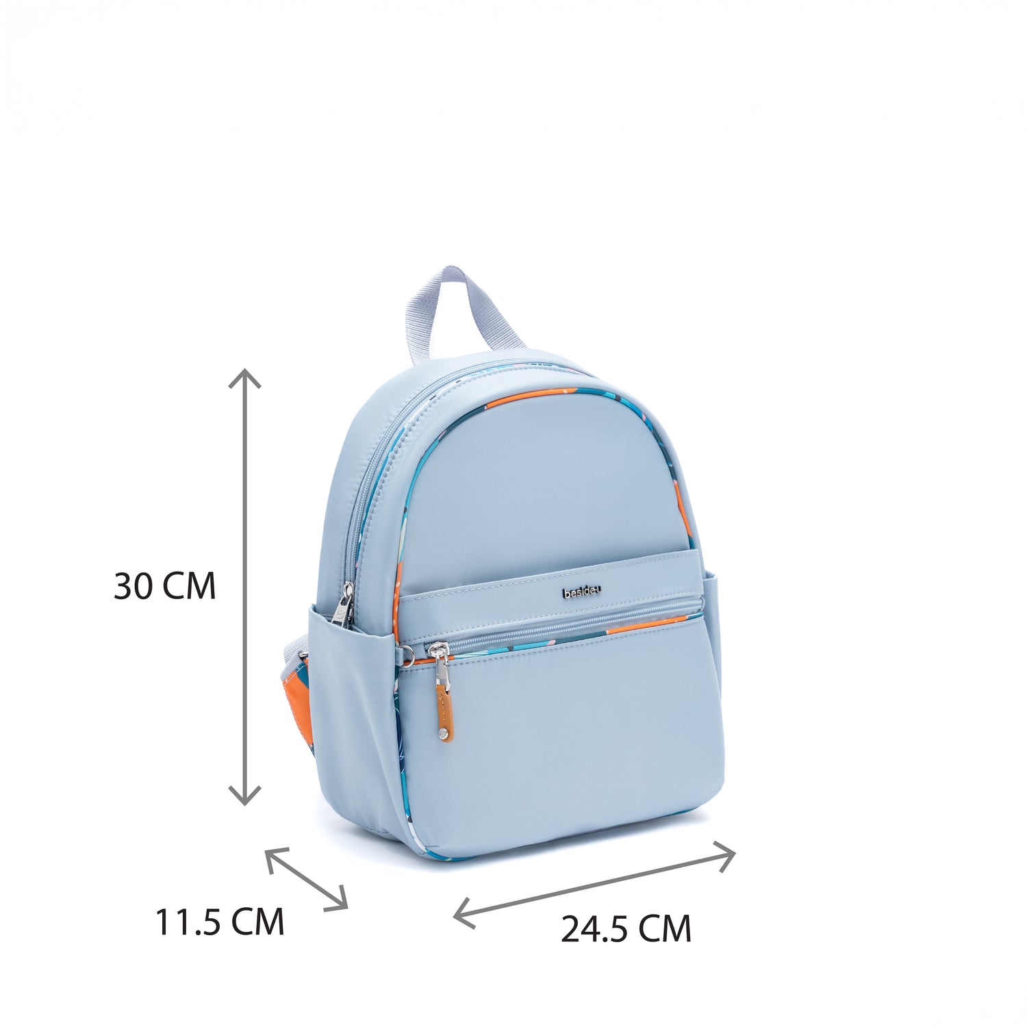 BNUFL2407-3K4 Nurture Blue Tropics Backpack Size