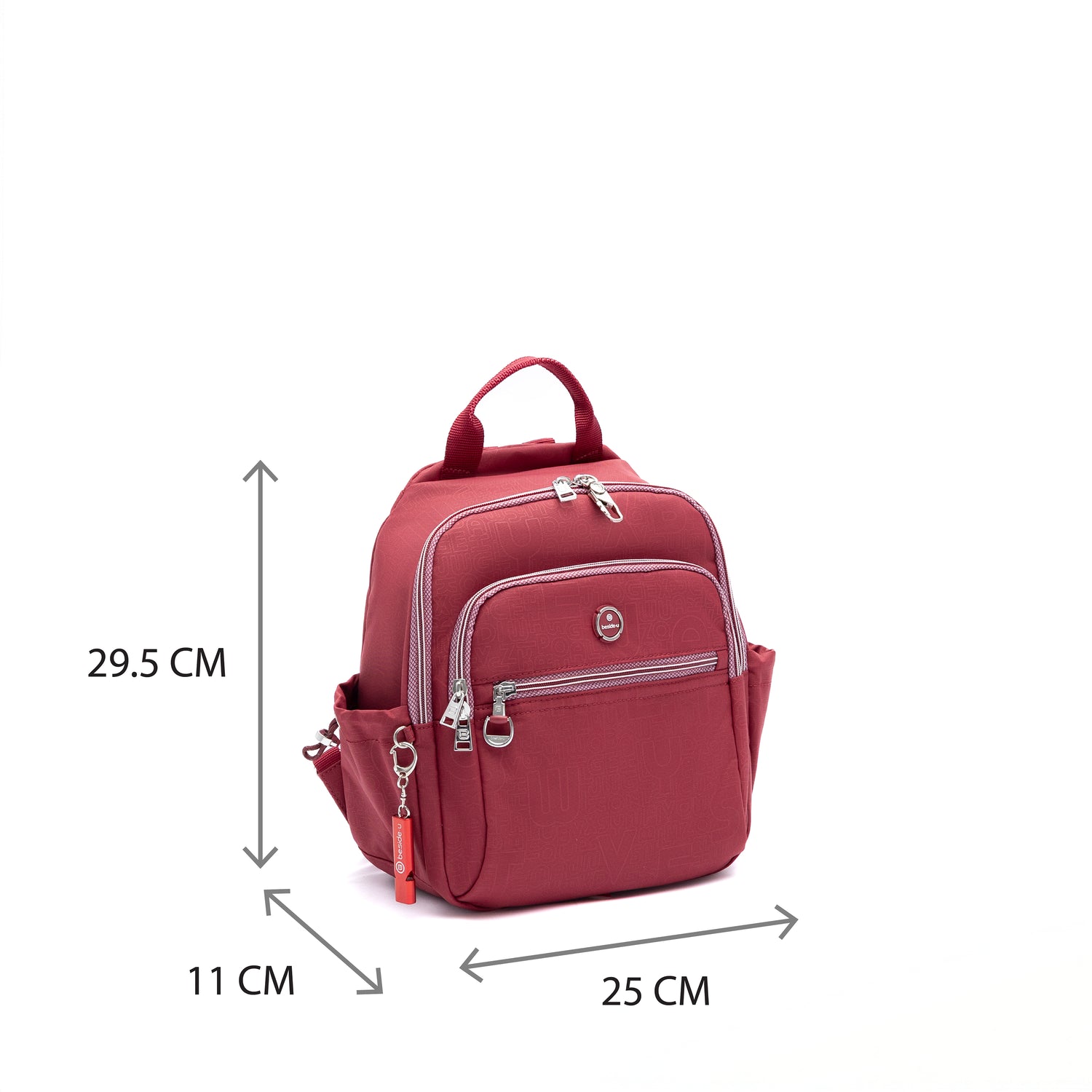 BFY2521-214 Tenor Dark Red Backpack Size