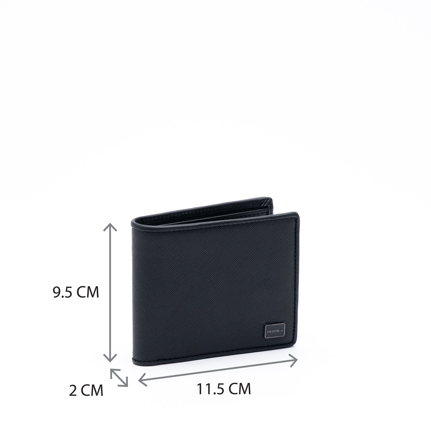 ALS28-1D6 Stem Black Cross Wallet Angled