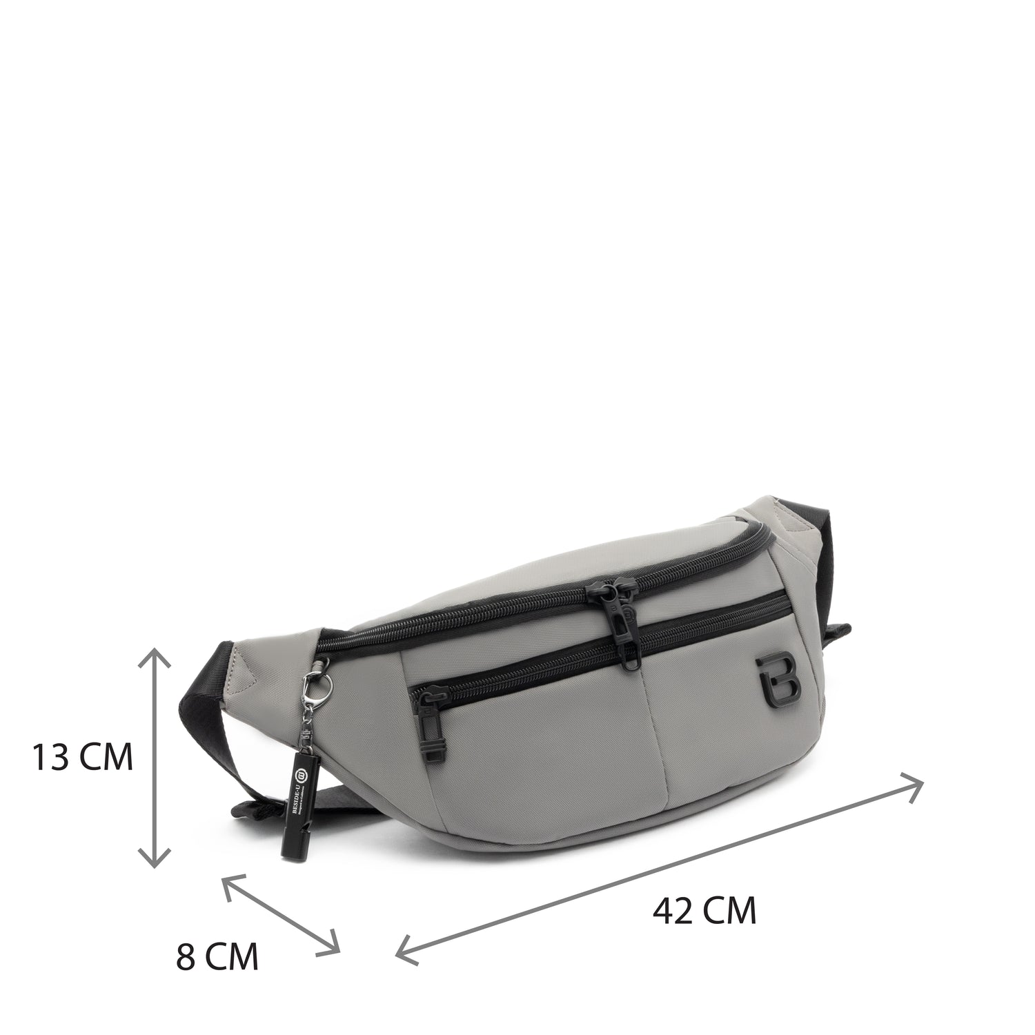 BAP2320-6C7 Serial Castle Gray Waist Bag Size