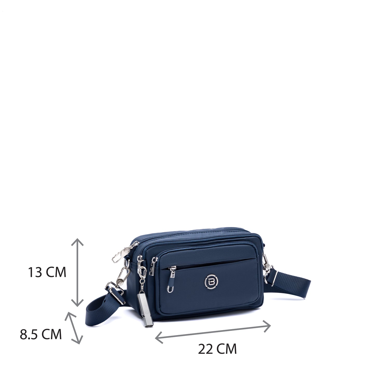 BNU2515-3D2 Gelato Mood Blue Crossbody Size