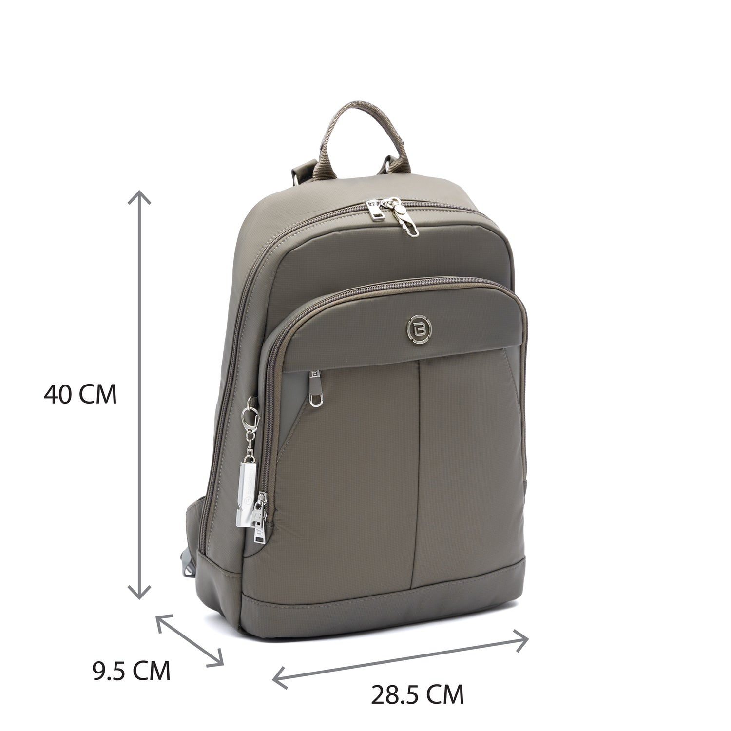 BNU2525-6C9 Sencha Mystery Gray Backpack Size