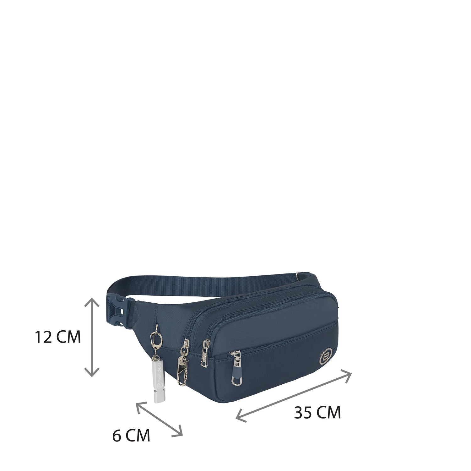 BNU2535-3D2 Blend Mood Blue Waist Bag Size