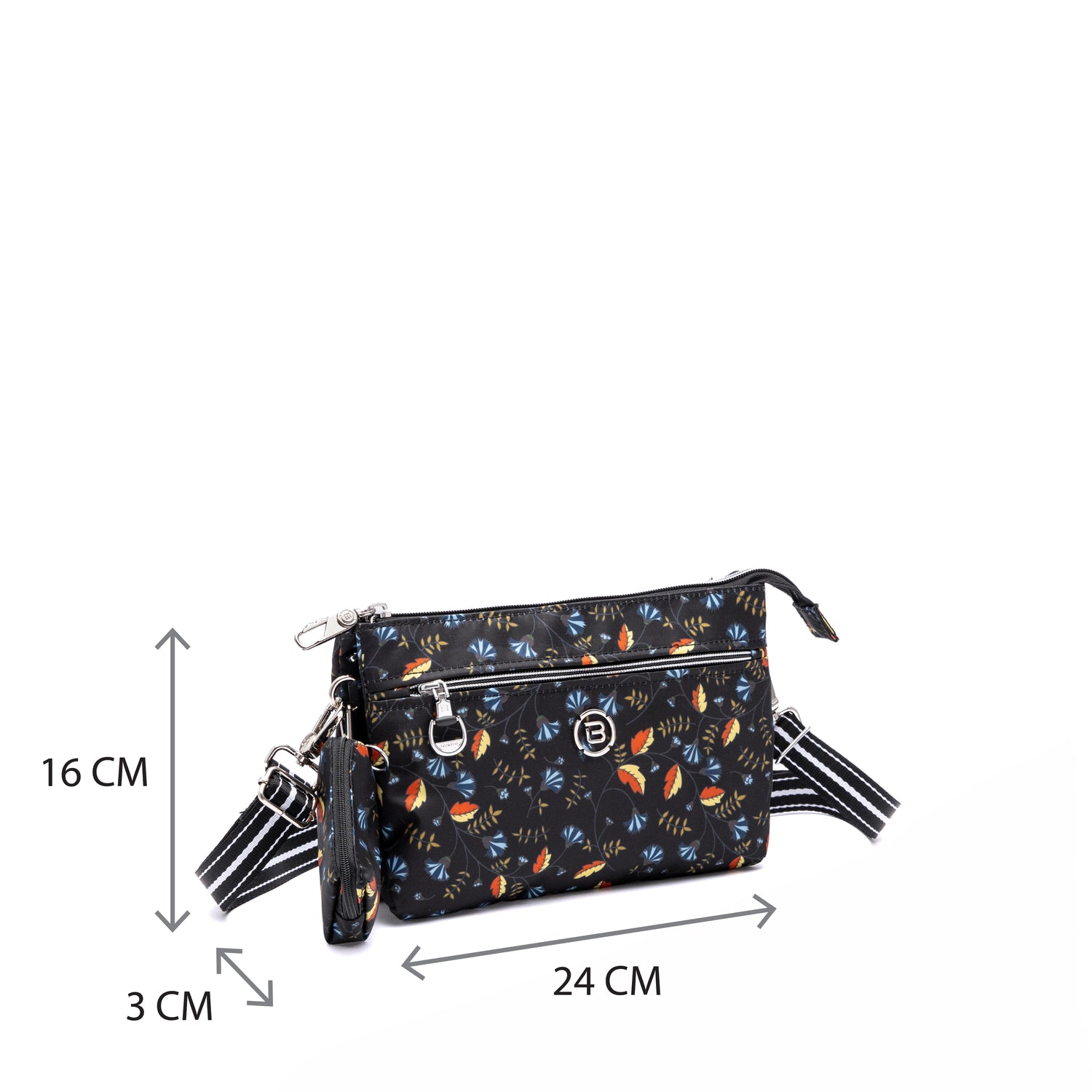 BNUP2314R1-1D7 Sight Autumn Whispers Black Crossbody Size
