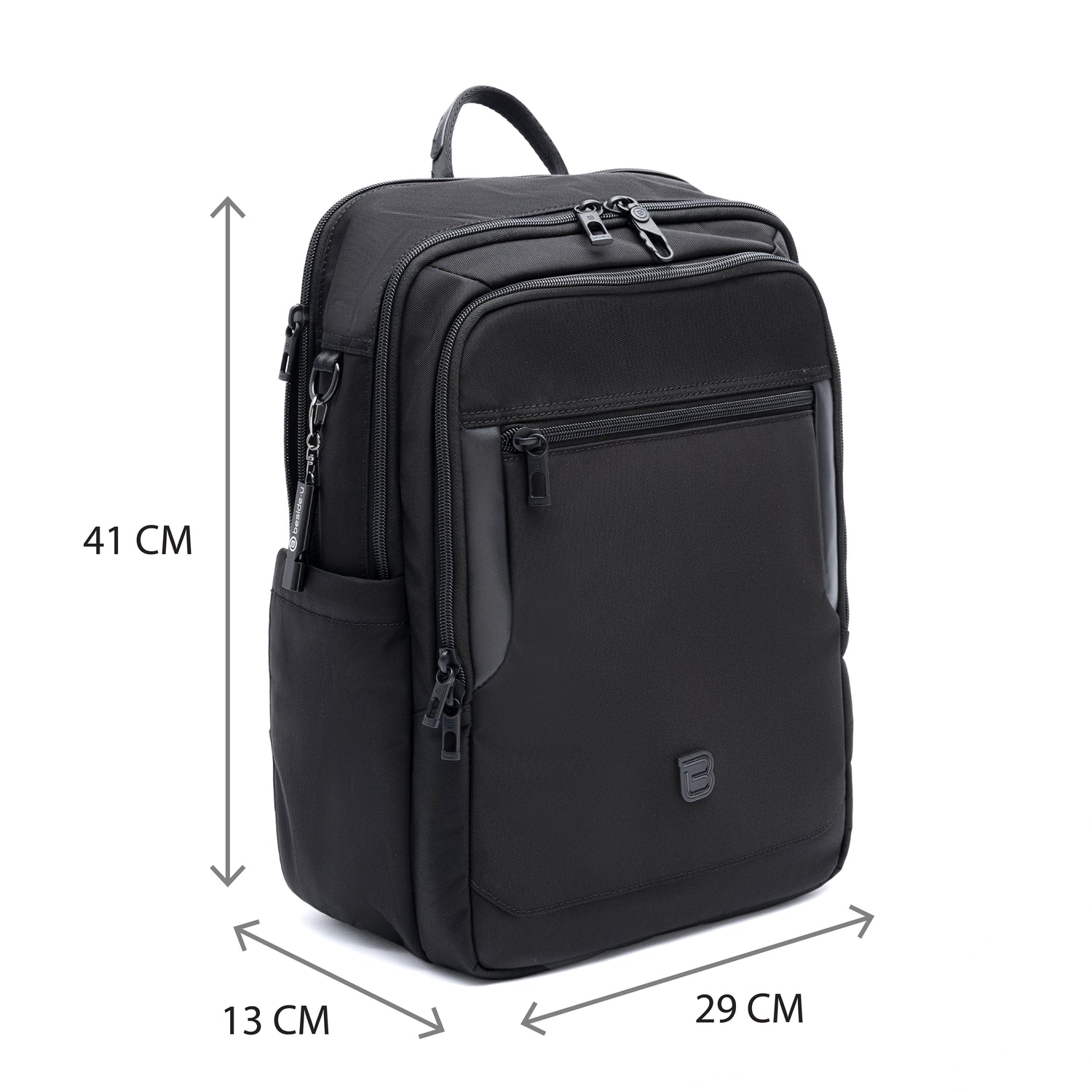 BXA2501-100 Xavier-01 Black Backpack Size