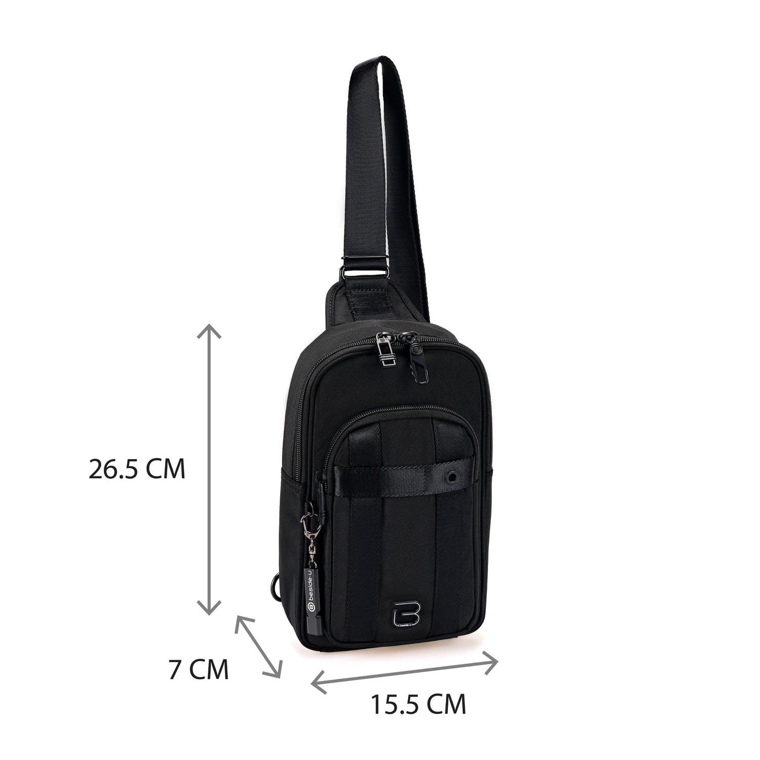 BTT2505-100 Traverse Pro-05 Black Sling Bag Size